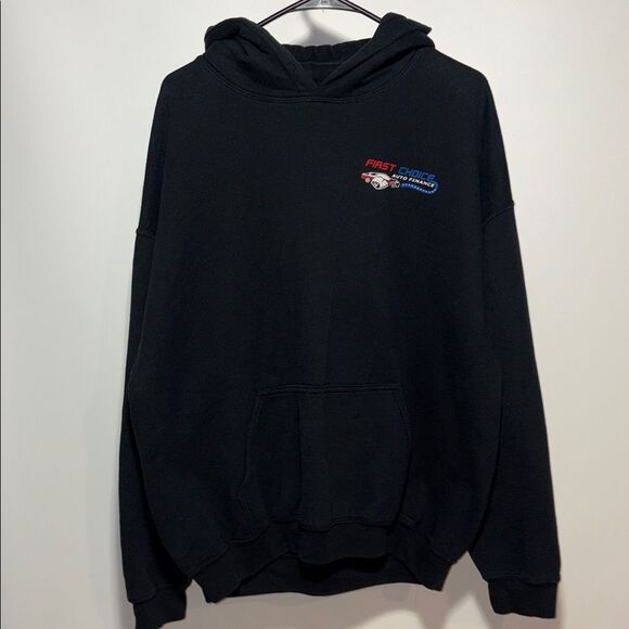 Gildan Black Sweatshirt Classic Pullover Hoodie - Picture 1 of 8